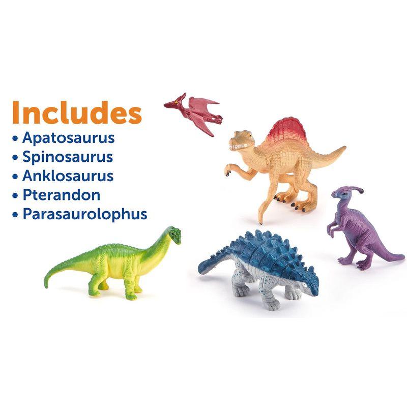 Jumbo Dinosaur Figurines Set with Activity Guide