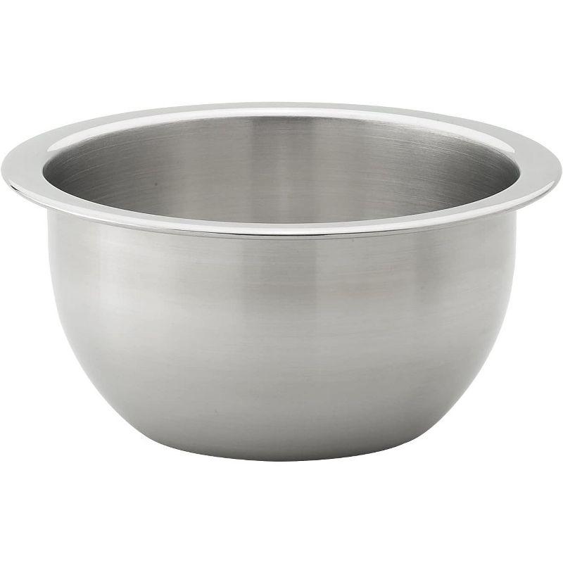 2-Quart Heavyweight Stainless Steel Mixing Bowl with Reinforced Rim