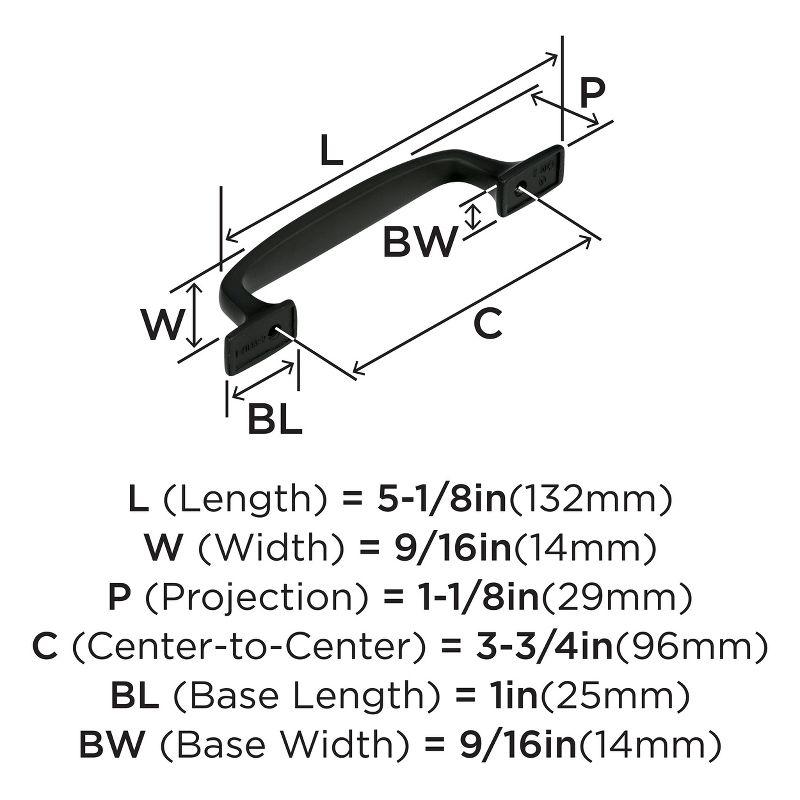 Highland Ridge 3 3/4" Center to Center Arch Pull