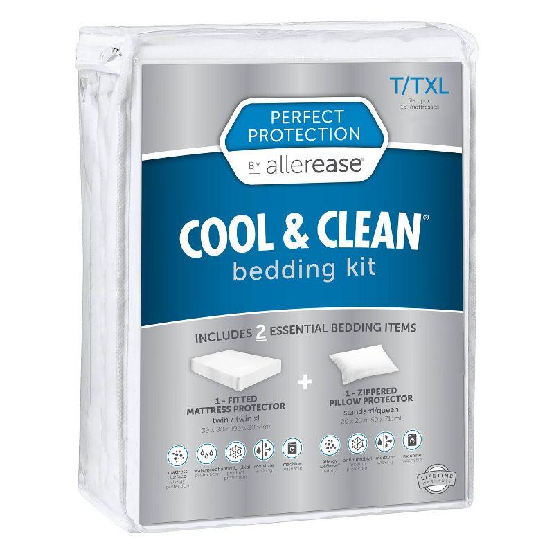 Twin XL Waterproof Cool & Clean Bedding Kit