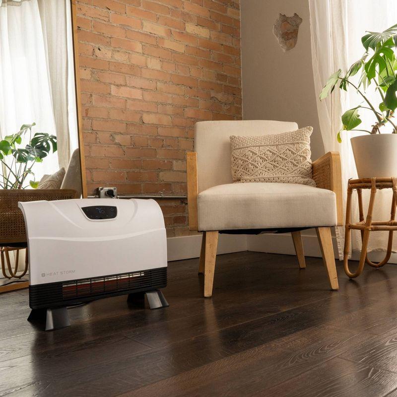 Heat Storm Heat Storm 1500 Watt Infrared WiFi enabled, wall mount  electric space heater with digital thermostat, remote - Smart Line