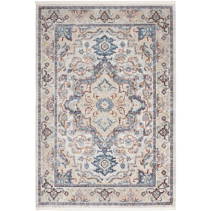 Nourison Geneva Medallion Bordered Indoor Rug