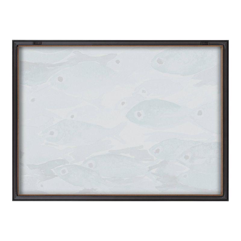 18" x 24" Blake Aholehole Framed Printed Glass by Janet Meinke-Lau Gray - Kate & Laurel All Things Decor