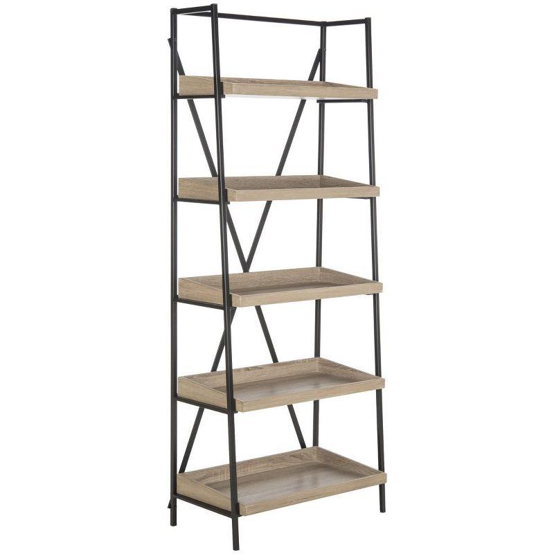 Joel Etagere - FOX4272 - Light Brown/Black - Safavieh Couture