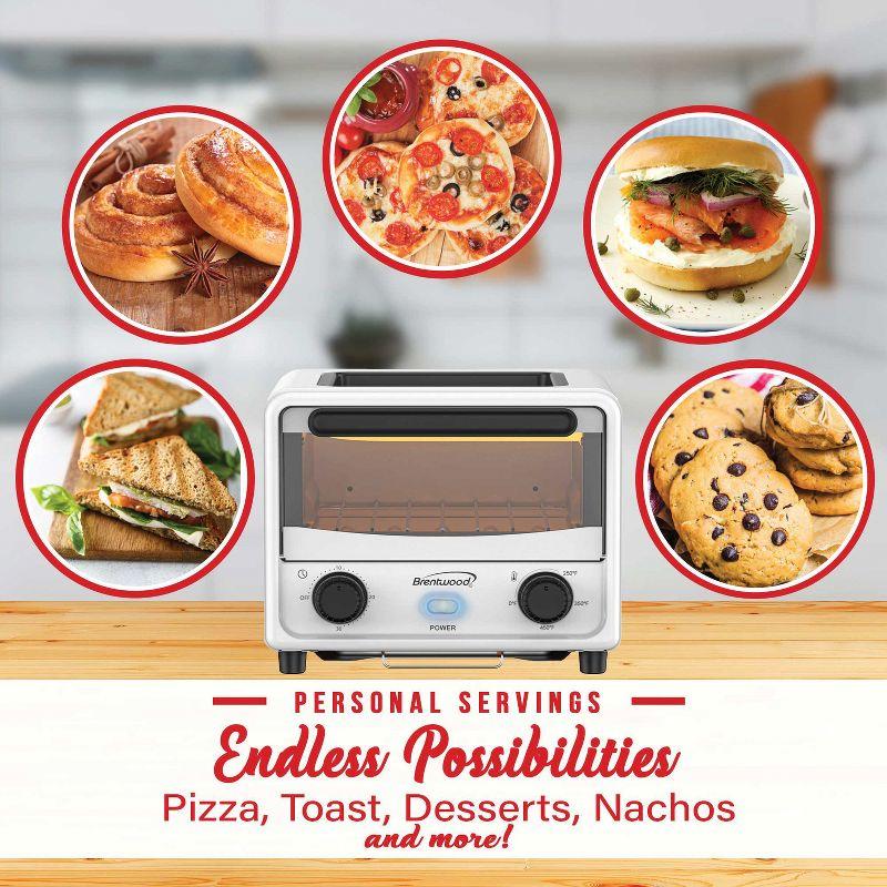 Winston Brands Mini Toaster Oven with Removable Non-Stick Griddle