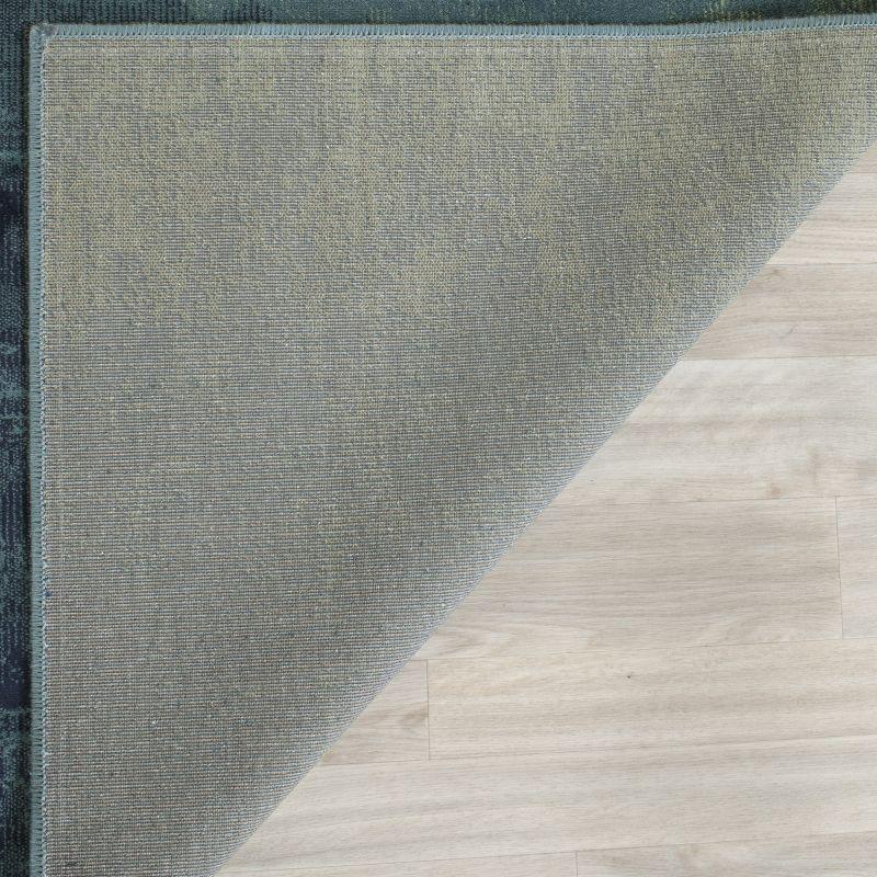 Vintage VTG125 Power Loomed Indoor Skid-Resistant Area Rug - Turquoise/Multi - 6'7"x9'2" - Safavieh