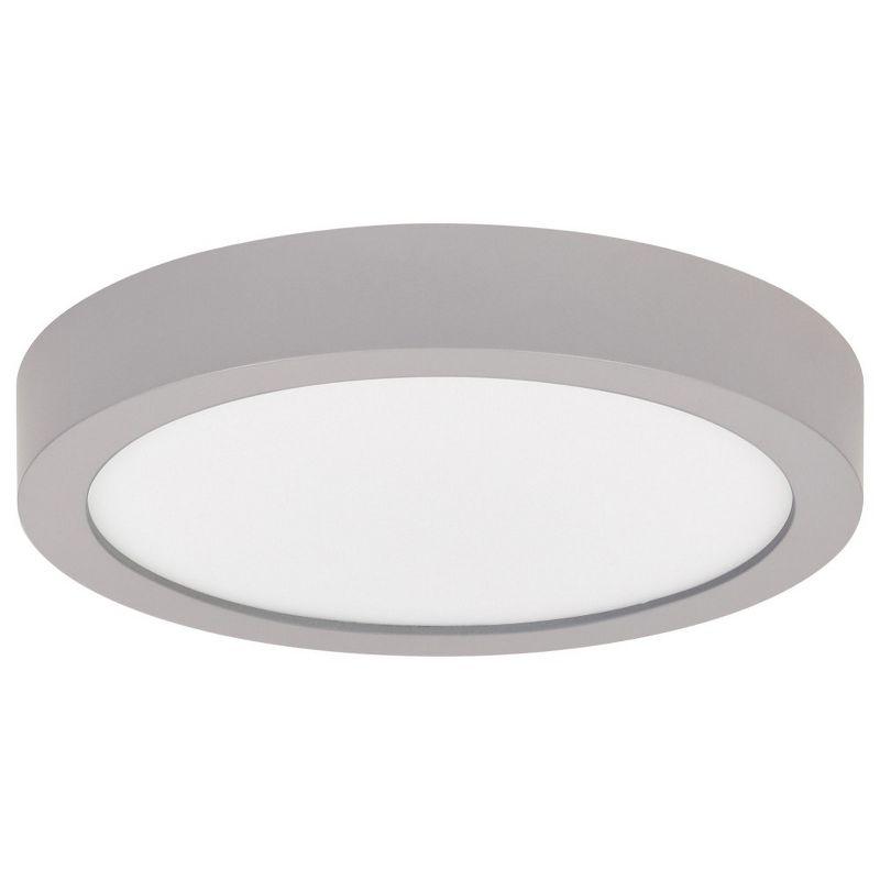 Ulko Silver LED Round Flush Mount Light