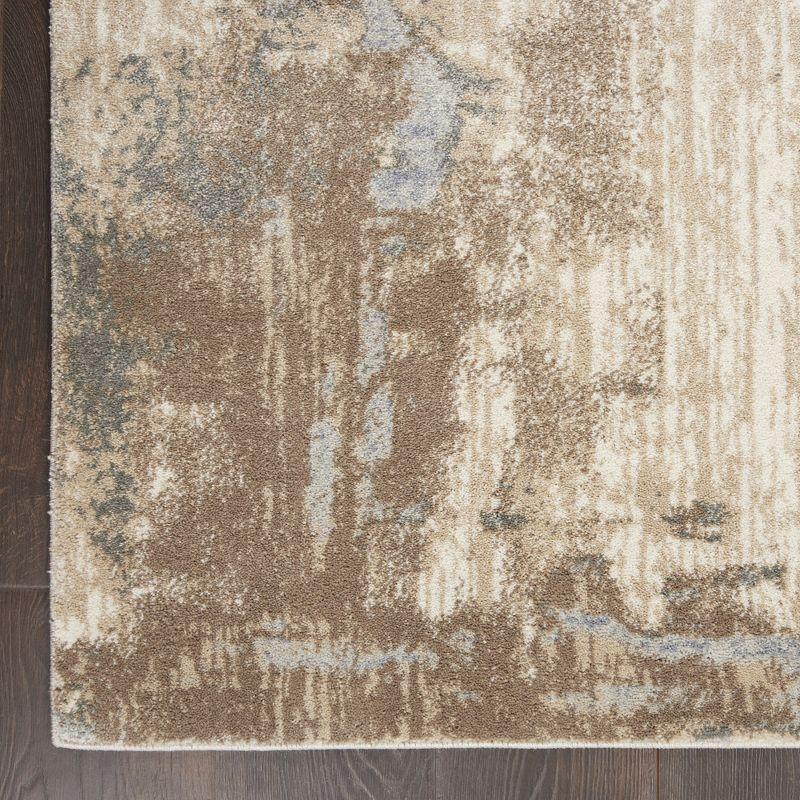 Nourison Home Moroccan Celebration KI386 Gray/Beige/Brown Indoor Area Rug - 5'3 X 7'3