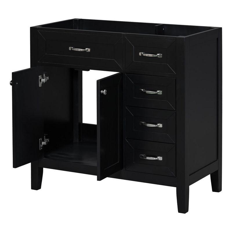 36 Inch Bathroom Vanity, Bathroom Vanity With 3 Drawers, Storage Space, Solid Wood Frame