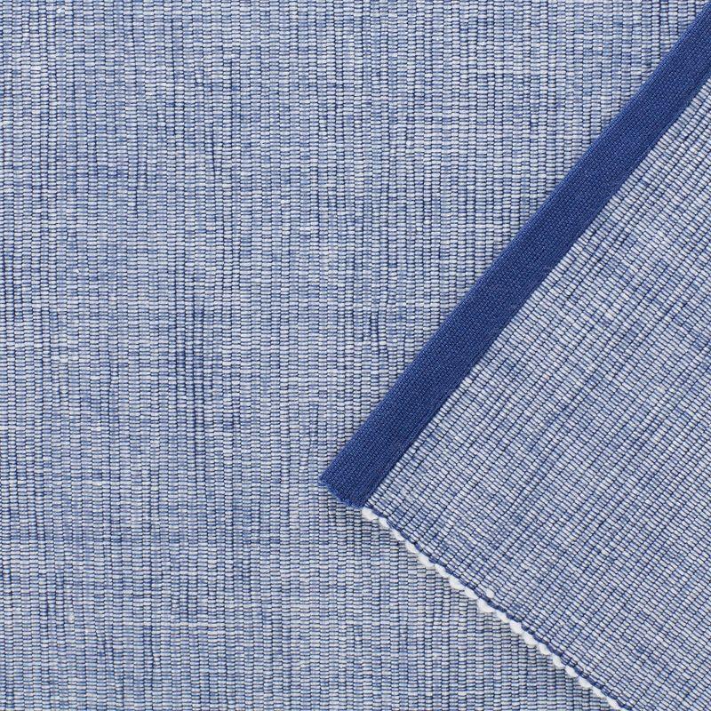 Design Imports  French Blue Eco-Friendly Chambray Fine Ribbed Table Runner 13X72