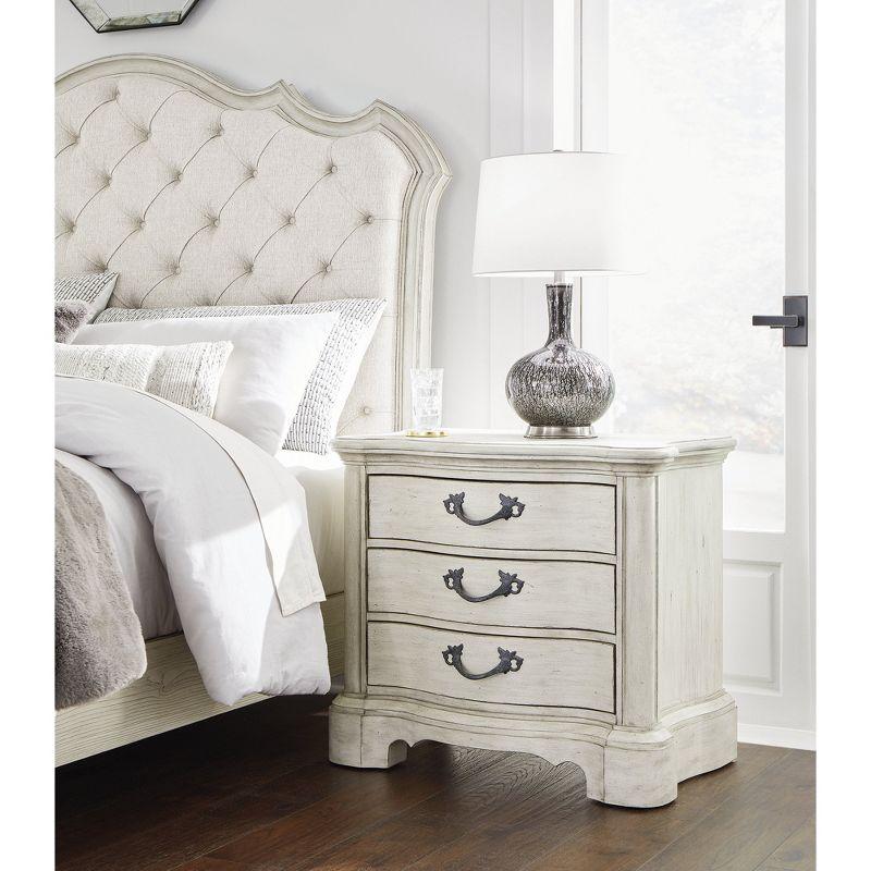 Signature Design by Ashley Arlendyne 3 Drawer Nightstand, Antique White