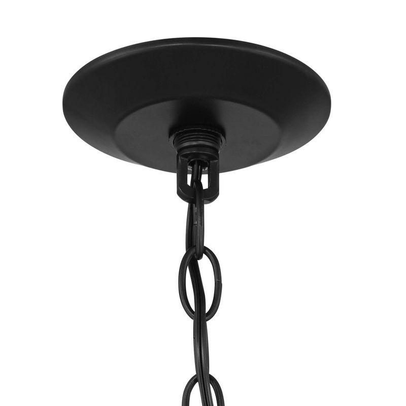 Possini Euro Design Covey Semi Gloss Black Ring Chandelier 36" Wide Modern Candles 8-Light Fixture for Dining Room House Foyer
