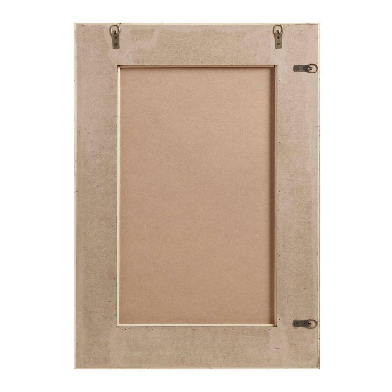 Playa Rectangular Wood And Rattan Wall Mirror