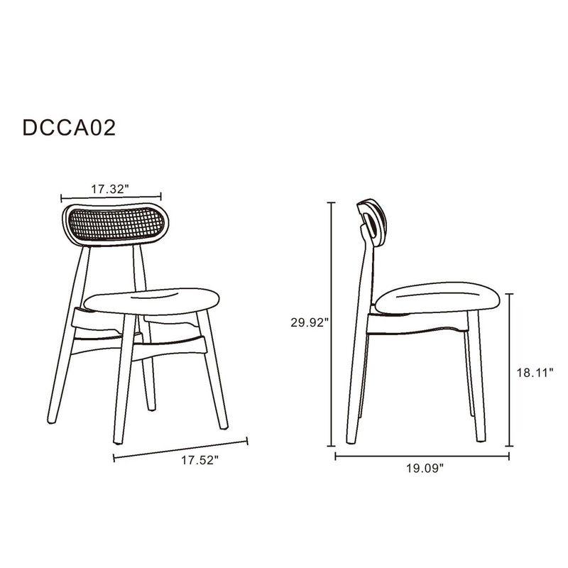 Manhattan Comfort 7pc 70.86" Rockaway and Colbert Rectangle Dining Set Black/Gray: Industrial Design, Ash Wood Frame, Foam Padded Seats