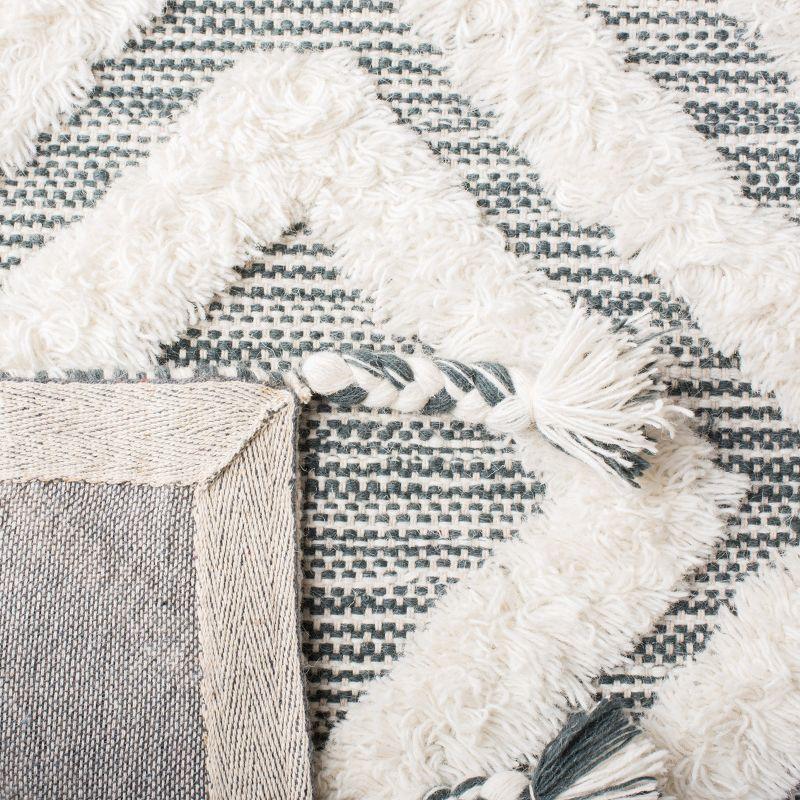 Kenya KNY331 Hand Tufted Area Rug - Teal/Ivory - 3'x5' - Safavieh.