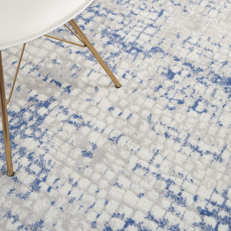 Nourison Whimsicle WHS07 Indoor only Area Rug - Grey Blue 4' x 6'