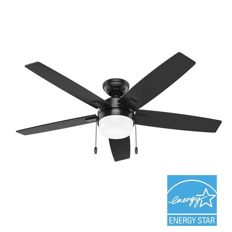 44" Anisten ENERGY STAR® 5-Blade Standard Ceiling Fan with Pull Chain and LED Light Kit Included