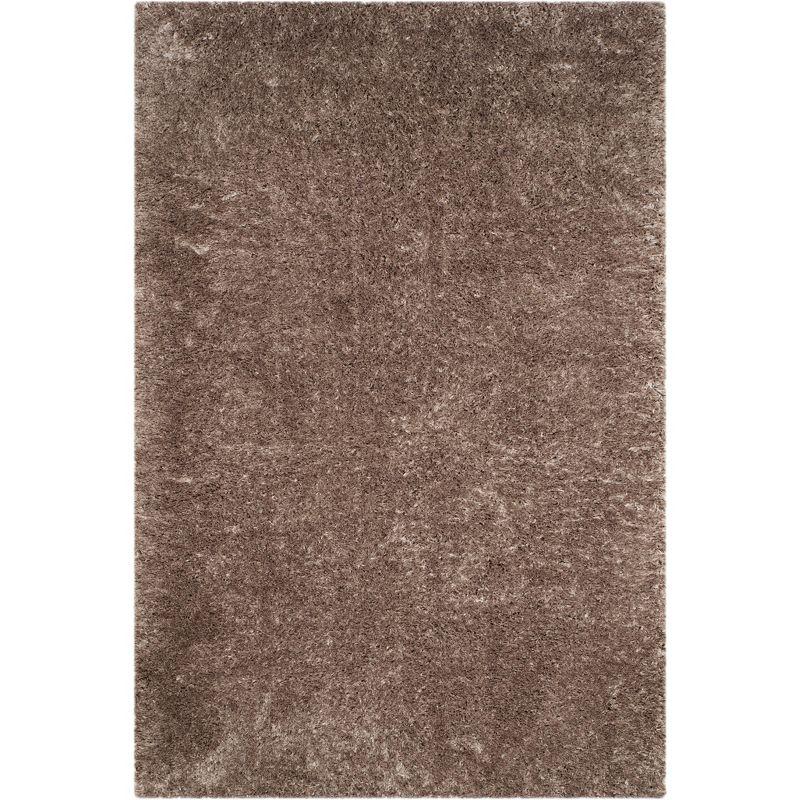 Indie Shag SGI320 Power Loomed Area Rug - Mushroom - 4'x4' - Safavieh.