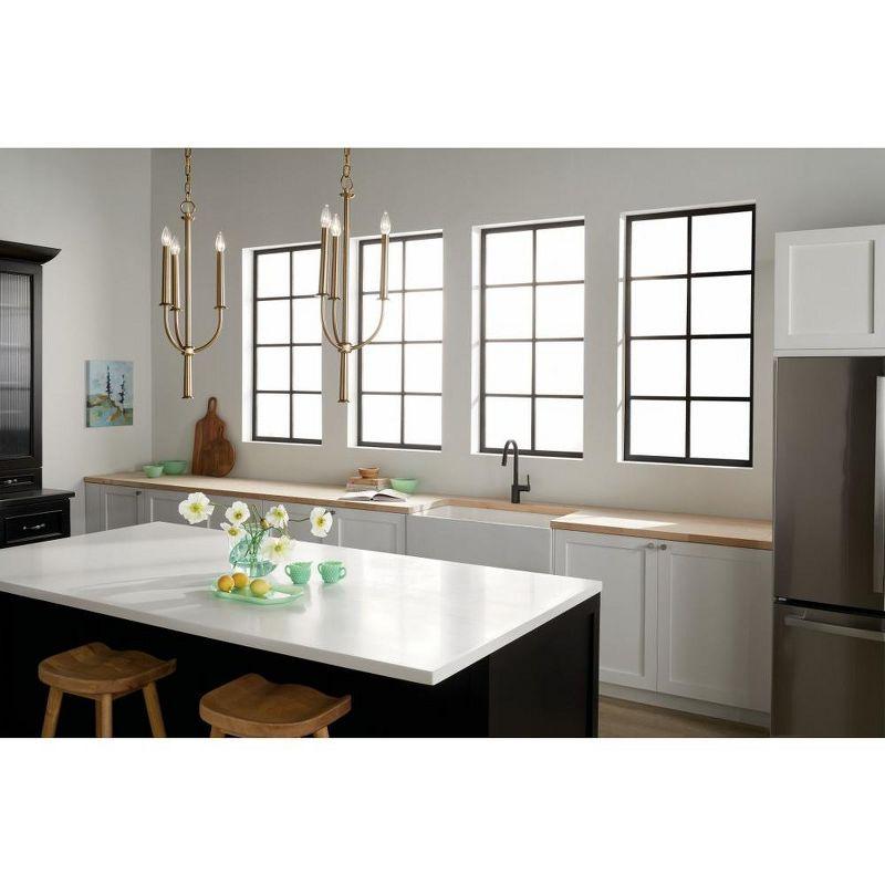 Kichler Lighting Florence 3 - Light Chandelier in  Brushed Natural Brass