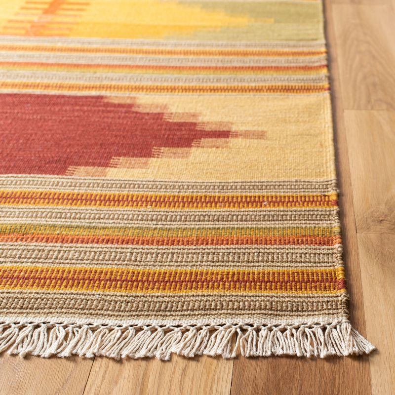 Kilim NVK177 Hand Woven Area Rug - Red/Multi - 6'x9' - Safavieh.