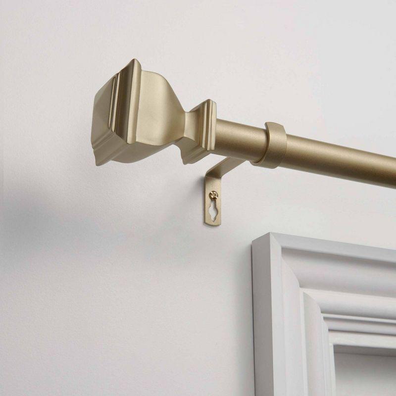 Exclusive Home 66"-120" Napoleon Curtain Rod - Gold
