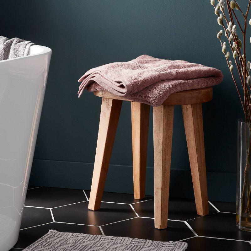 Performance Plus Bath Towel Mauve - Threshold™: Heavyweight Cotton, Fade-Resistant, OEKO-TEX Certified