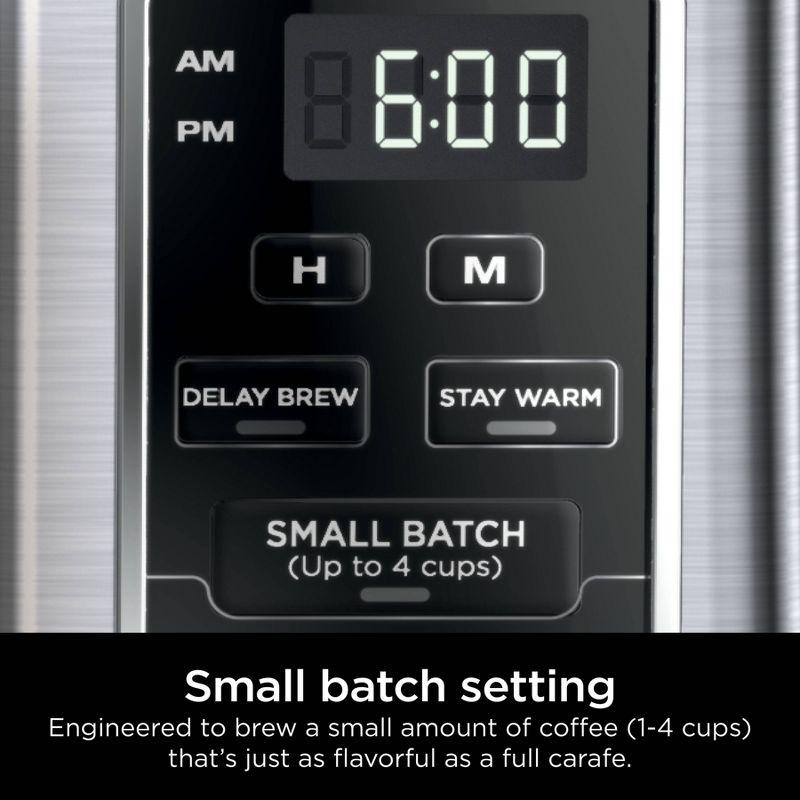 Ninja® 12-Cup Programmable Coffee Brewer, 2 Brew Styles, Adjustable Warm Plate, 60oz Water Reservoir, Delay Brew - Black/Stainless Steel