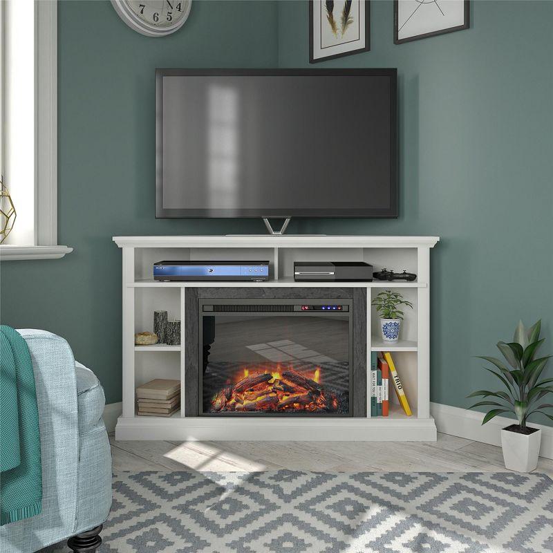 Ameriwood Home Overland Electric Corner Fireplace for TVs up to 50"