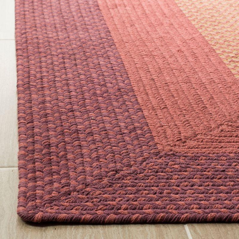 Handmade Multicolor Braided Cotton Reversible Area Rug