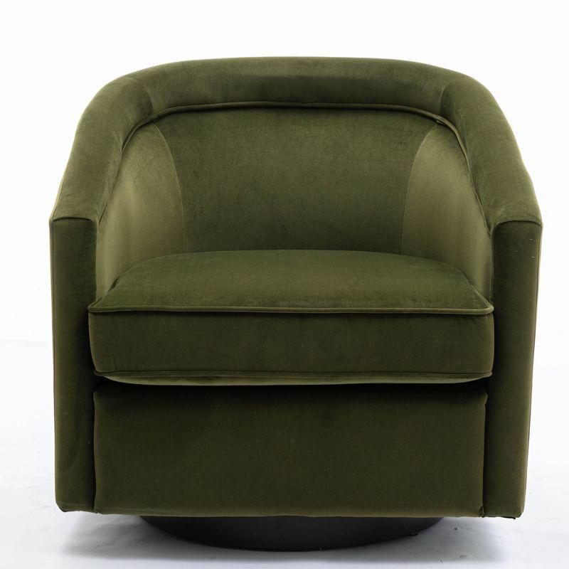 Classic Swivel Barrel Chair - WOVENBYRD