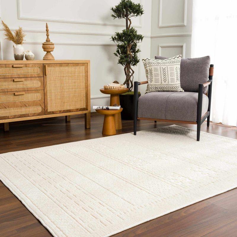 Hauteloom Bahar Cream & Gray Washable Area Rug