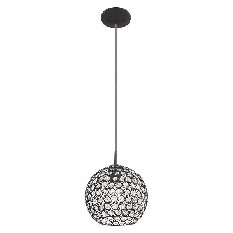 Livex Lighting Cassandra 1 - Light Pendant in  Black