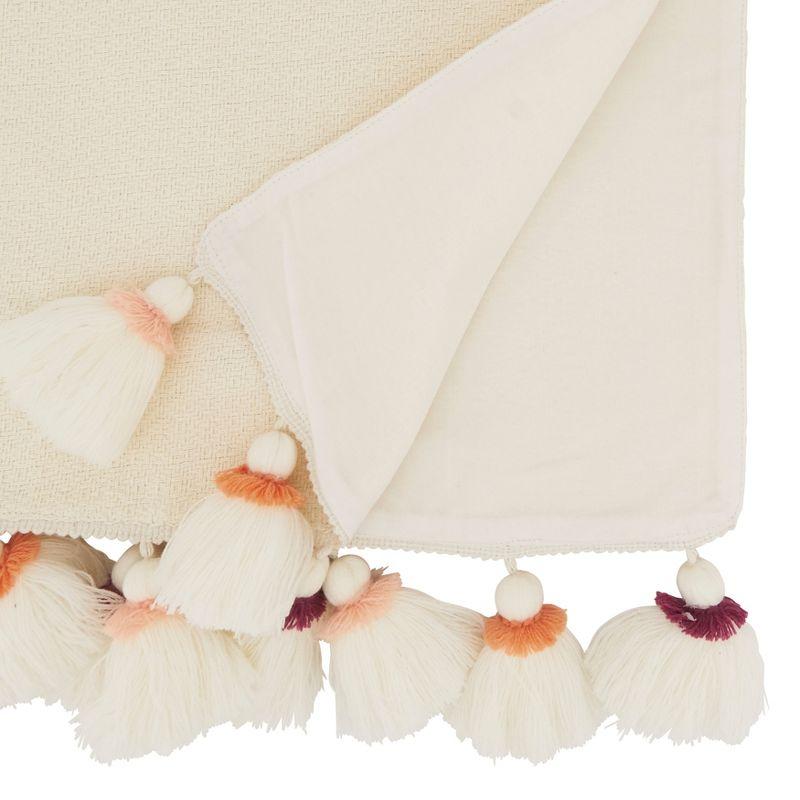 Saro Olivia Collection Cotton Blend Table Runner