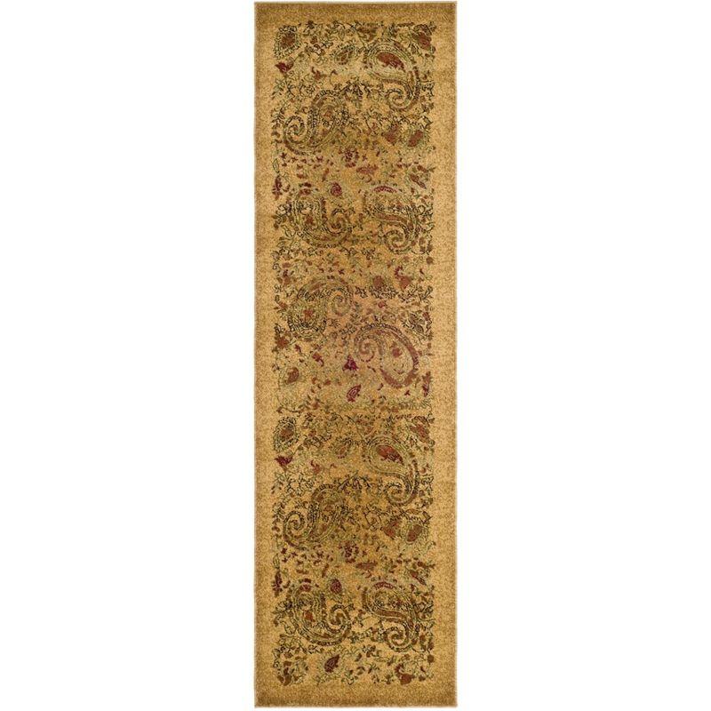 Beige & Multi Floral Easy-Care Synthetic Area Rug - 27"x18"