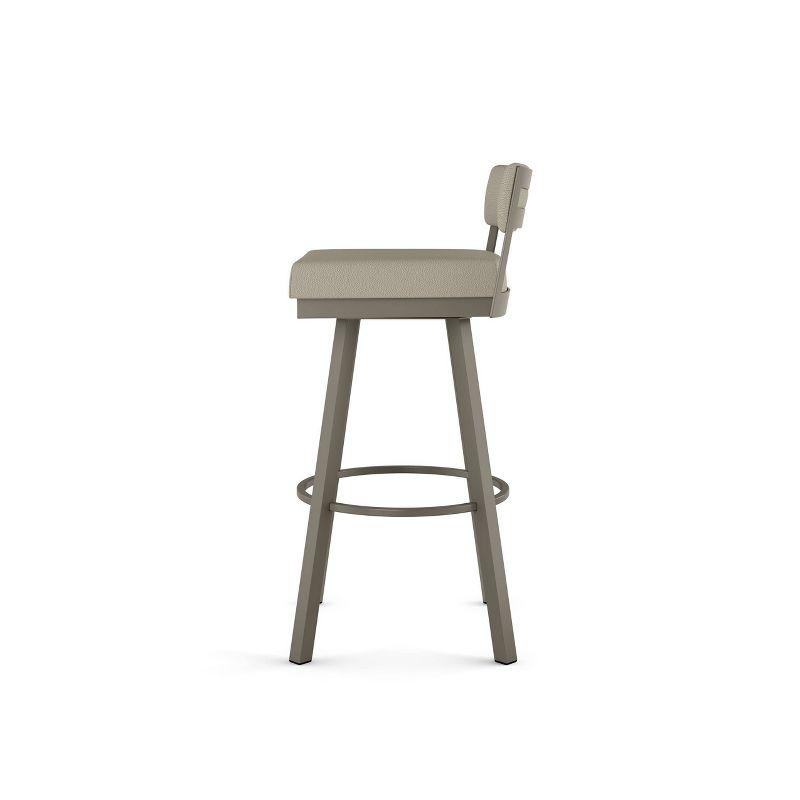 Amisco Travis Upholstered Counter Height Barstool Greige/Gray