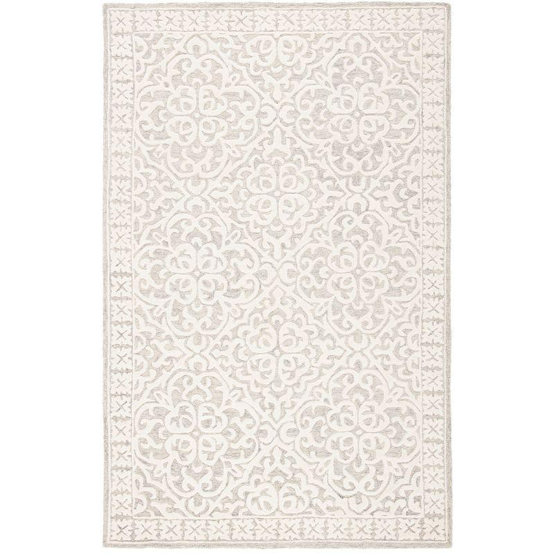 Metro MET857 Hand Tufted Indoor Area Rug - Grey/Ivory - 8'x10' - Safavieh