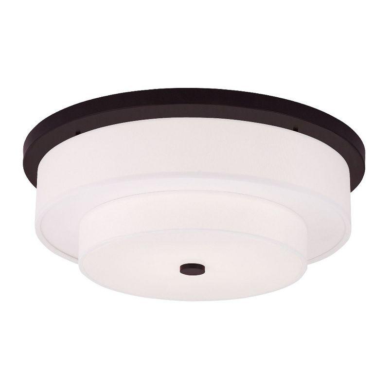 Livex Lighting Meridian 4 - Light Flush Mount in  Bronze