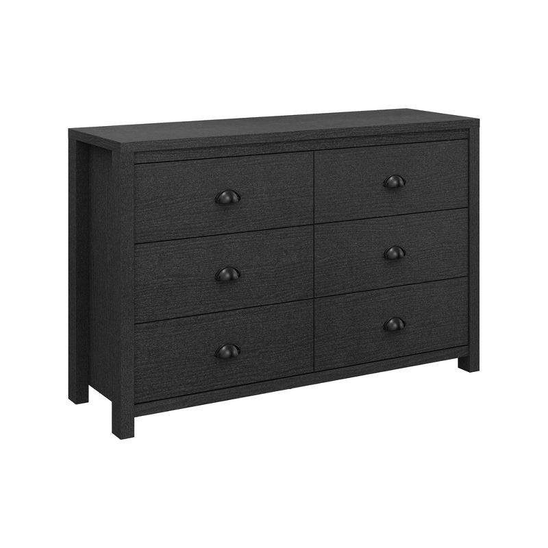 Galano Cinzia 6 Drawer 46.6 in. Wide Teen Dresser (Sturdy, Effortless Assembly with Interlocking Drawers)