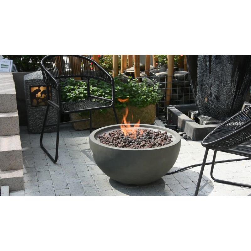 Modeno Nantucket 27" Liquid Propane Concrete Fire Bowl