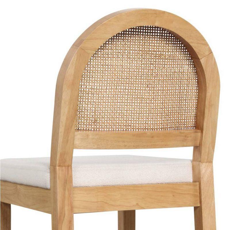 Nathan James Bailey Upholstered Counter Stool with Solid Wood Frame