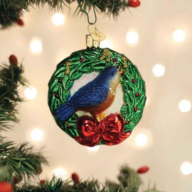 Handcrafted Glass Calling Bird Christmas Tree Topper