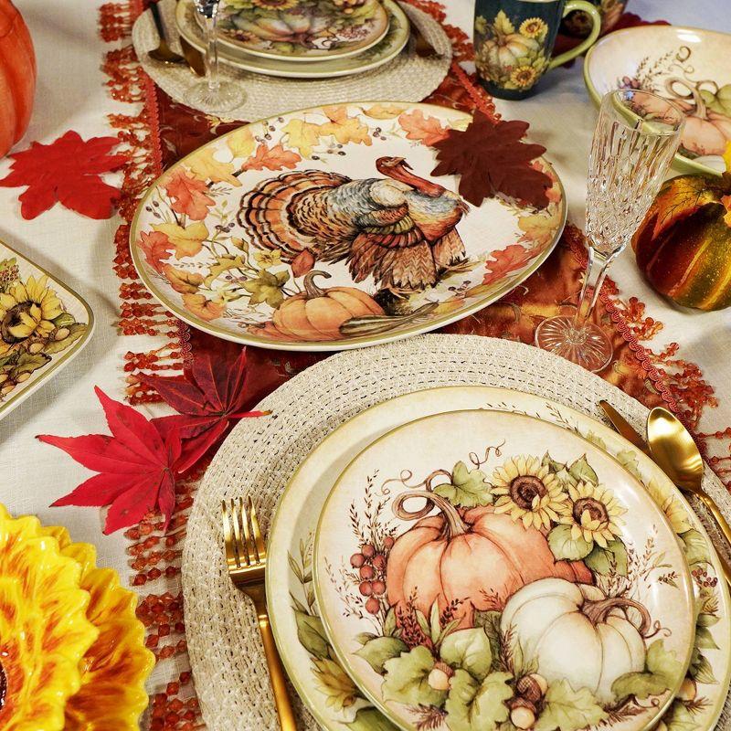 Autumn Breeze Oval Turkey Platter