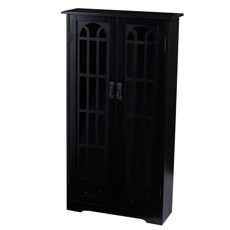Window Pane Media Cabinet - Black - SEI