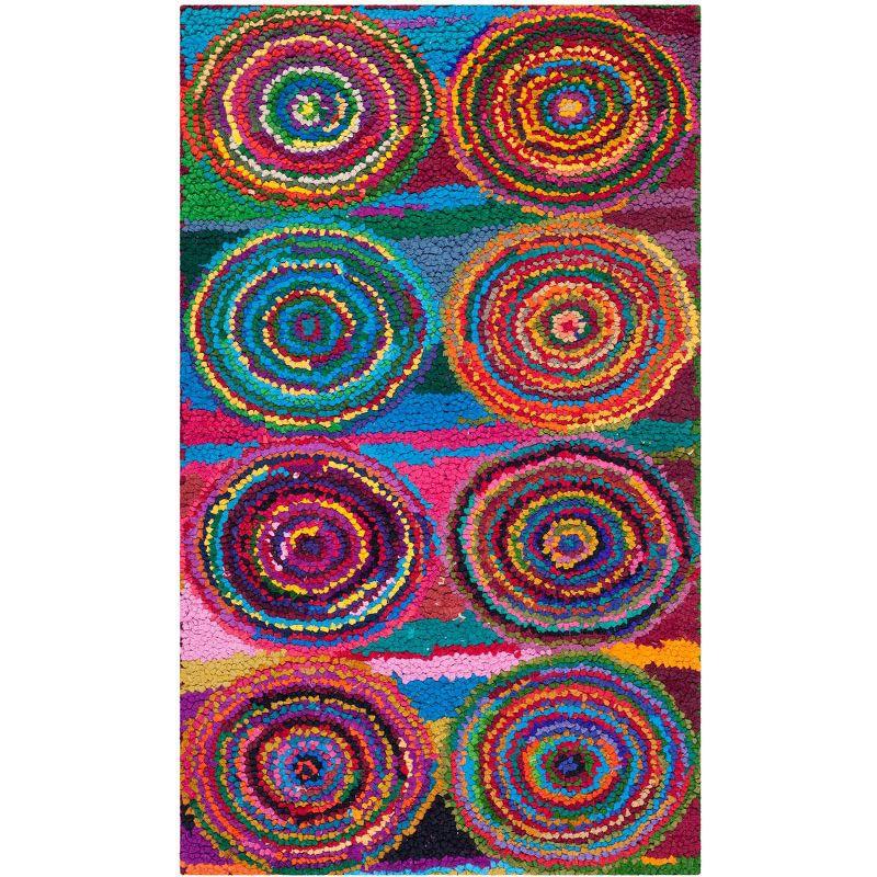 Nantucket NAN143 Hand Tufted Indoor Accent Rug - Pink/Multi - 2'x3' - Safavieh.