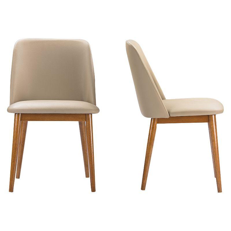 George Oliver Eli 18'' H Faux Leather Upholstered Side Chair (Set of 2)