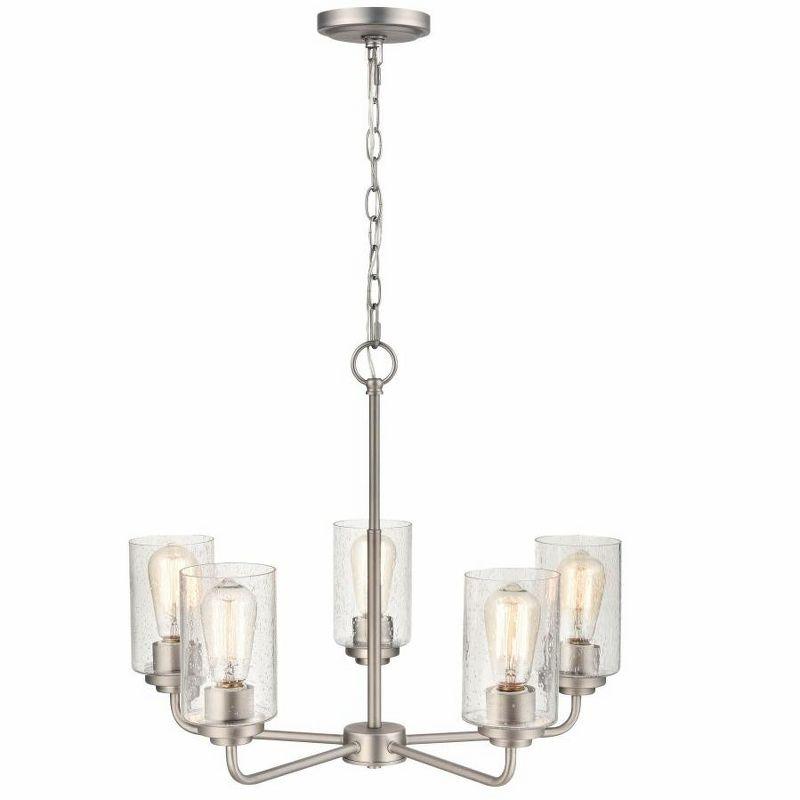 Millennium Lighting Moven 5 - Light Chandelier in  Satin Nickel