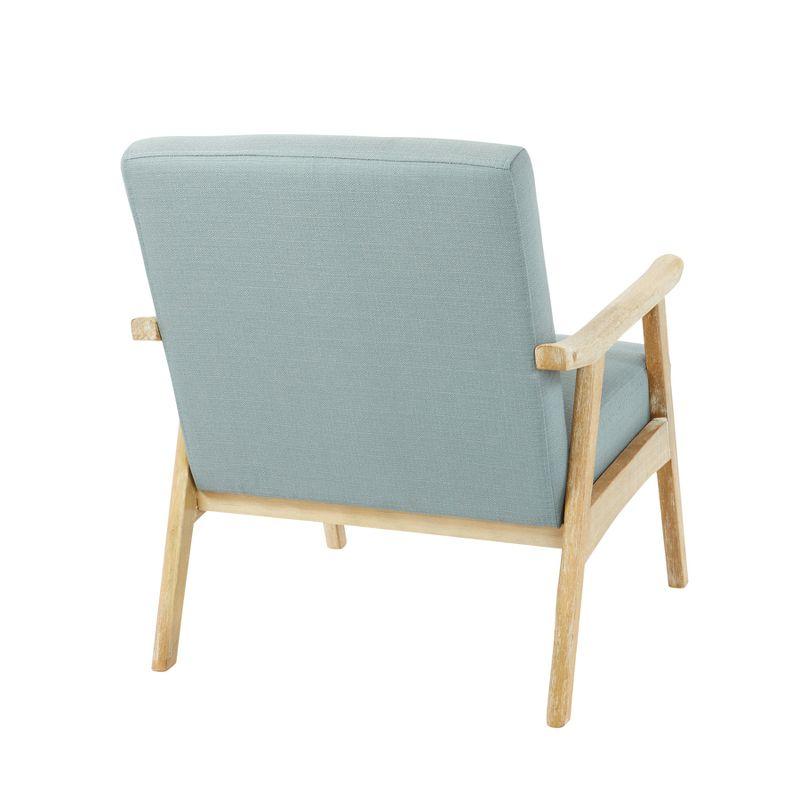 Weldon Chair Sea - OSP Home Furnishings: Mid-Century Modern Polyester Upholstered, Wood Frame