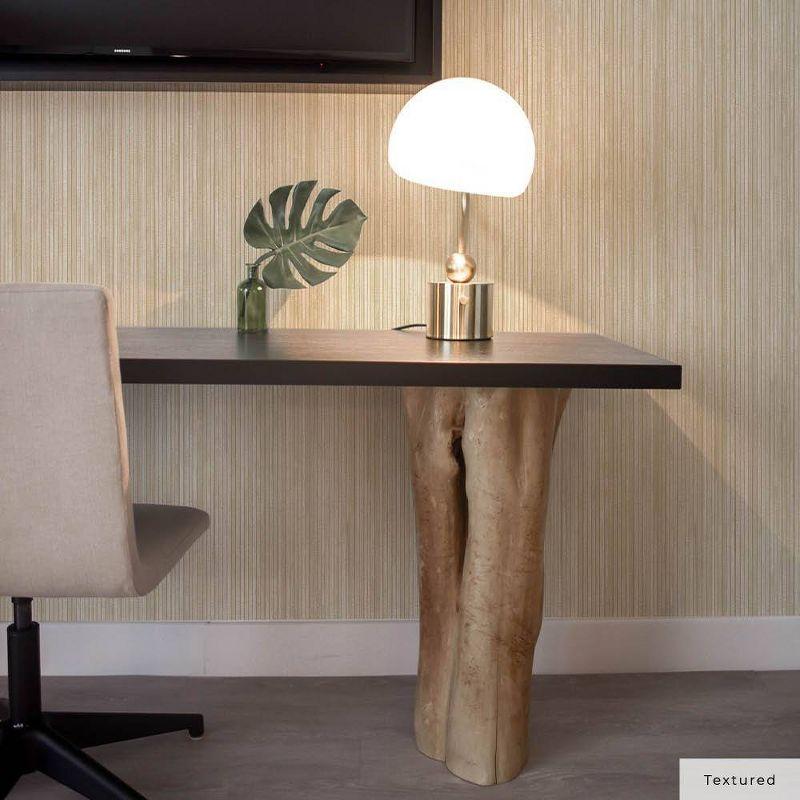 Tempaper & Co.® Faux Grasscloth Removable Peel and Stick Wallpaper, Textured Sand, 28 sq. ft.: Vinyl, Self-Adhesive, Beige