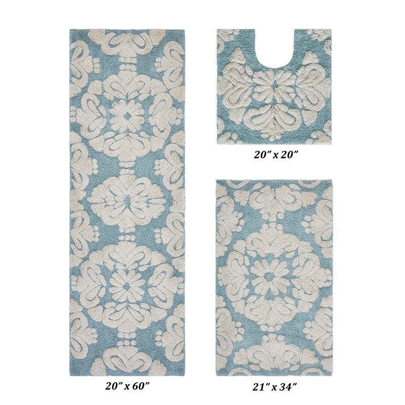 Alcott Hill® Chemash Premium-Quality 100% Cotton Super Absorbent Machine Washable 3 Piece Bathroom Rug Set