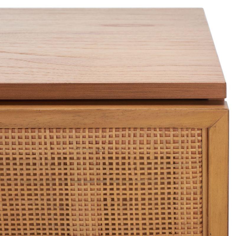 Zadie 3 Drawer Rattan Chest - CHS5004 - Natural/Black - Safavieh